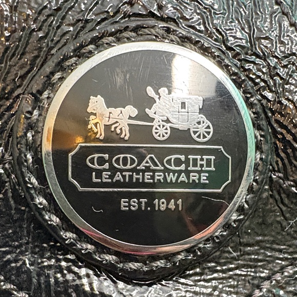 Coach Shimmering Y2K vintage Black Tote - Picture 2 of 15